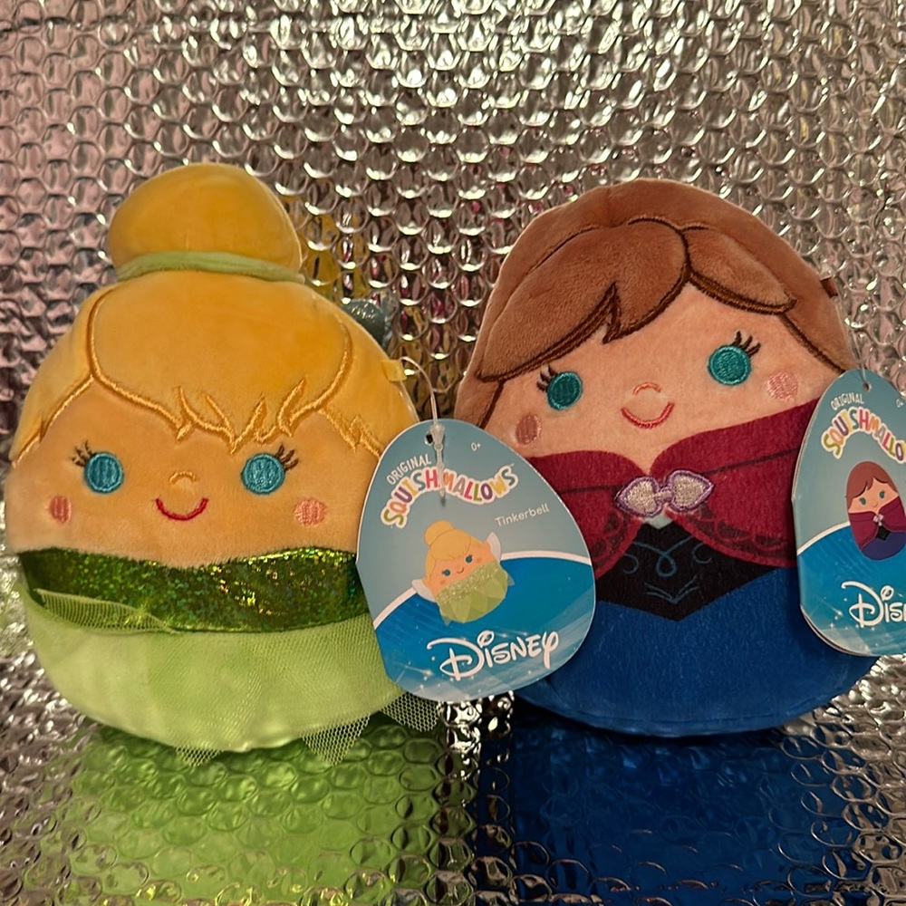 Set of 2 NWT Disney Squishmallows